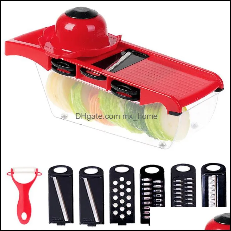 potato peeler carrot cheese grater dicer kitchen tool food shredder vegetable fruit slicer cutter with stainless steel blade dh0369