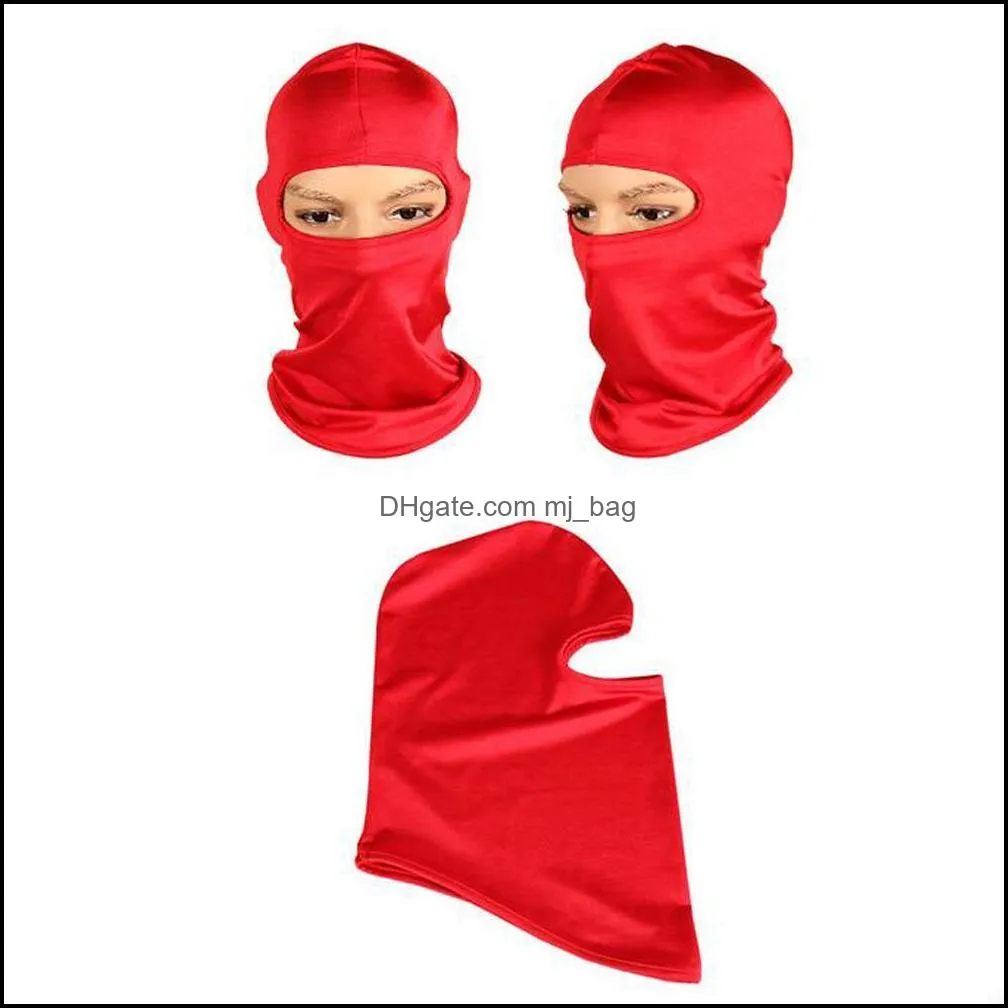 12 colors balaclava face mask adjustable windproof ski mask headwear neck warmer for skiing cycling motorcycle hiking and outdoor