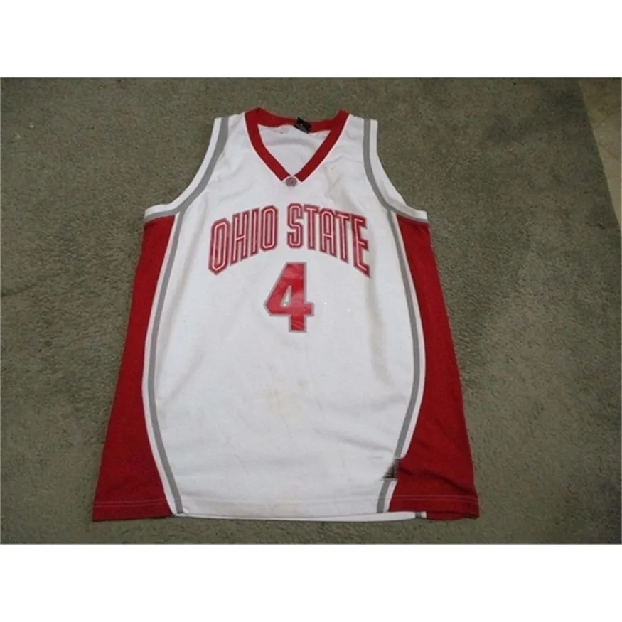 Nikivip billig anpassad vintage Ohio State Buckeyes baskettröja OSU SITITCHED Anpassa valfritt nummer män kvinnor ungdom xs-5xl