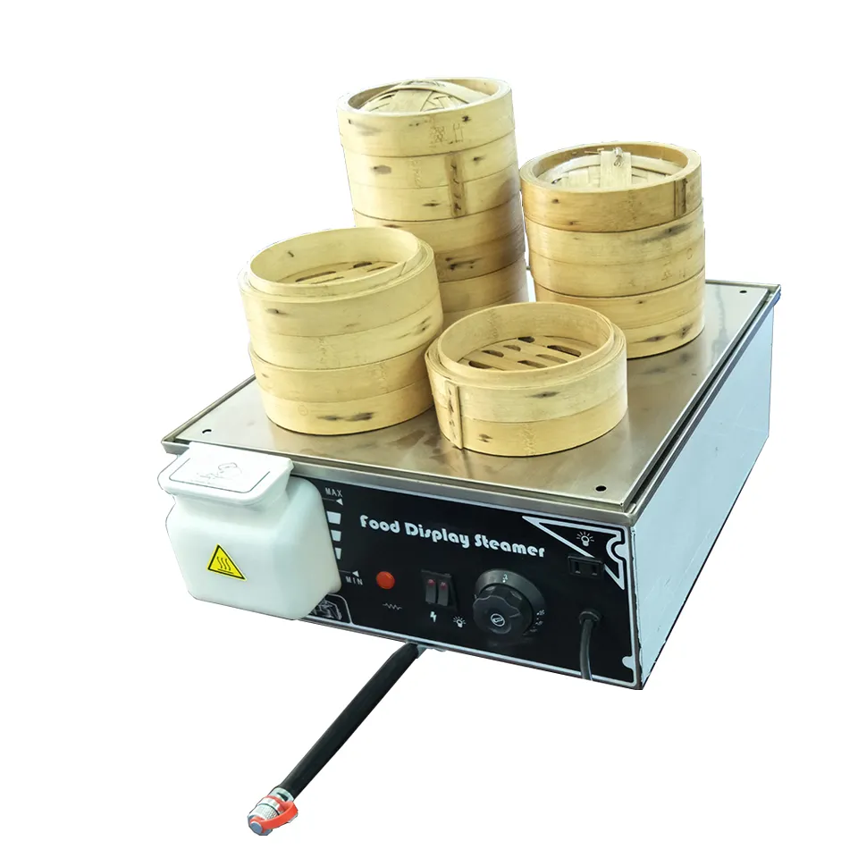 KA500D-4 220V 110V Mini Electric Chinese Bun Steamer Machine Commerical Stainless Steel Food Steamer with 4 steam outlet