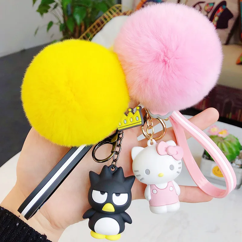 Kawaii Keychain Plush Pendant Purin Dog Keychains Anime Stuffed Toys For Girl Gifts From Express