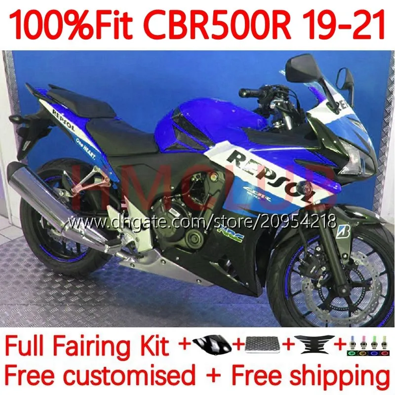 혼다 바디 CBR500 CBR 500 R RR CC 500R 500CC 19-21 차체 135NO.39 CBR500CC CBR500R 19 20 21 CBR500RR 2019 2020 2021 FAIRINGS Repsol Blue