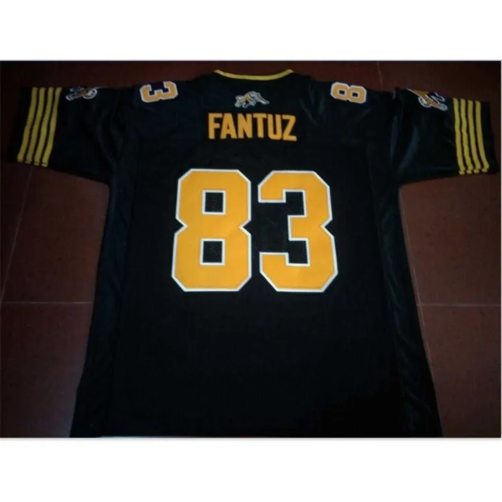 CHEN37 MENIMOS CUDDADOS MUNHAS VINTAGEM HAMILTON TIGER CATS #83 ANDY FAURUZ Jersey Size S-5xl ou personalizado qualquer nome ou número Jersey