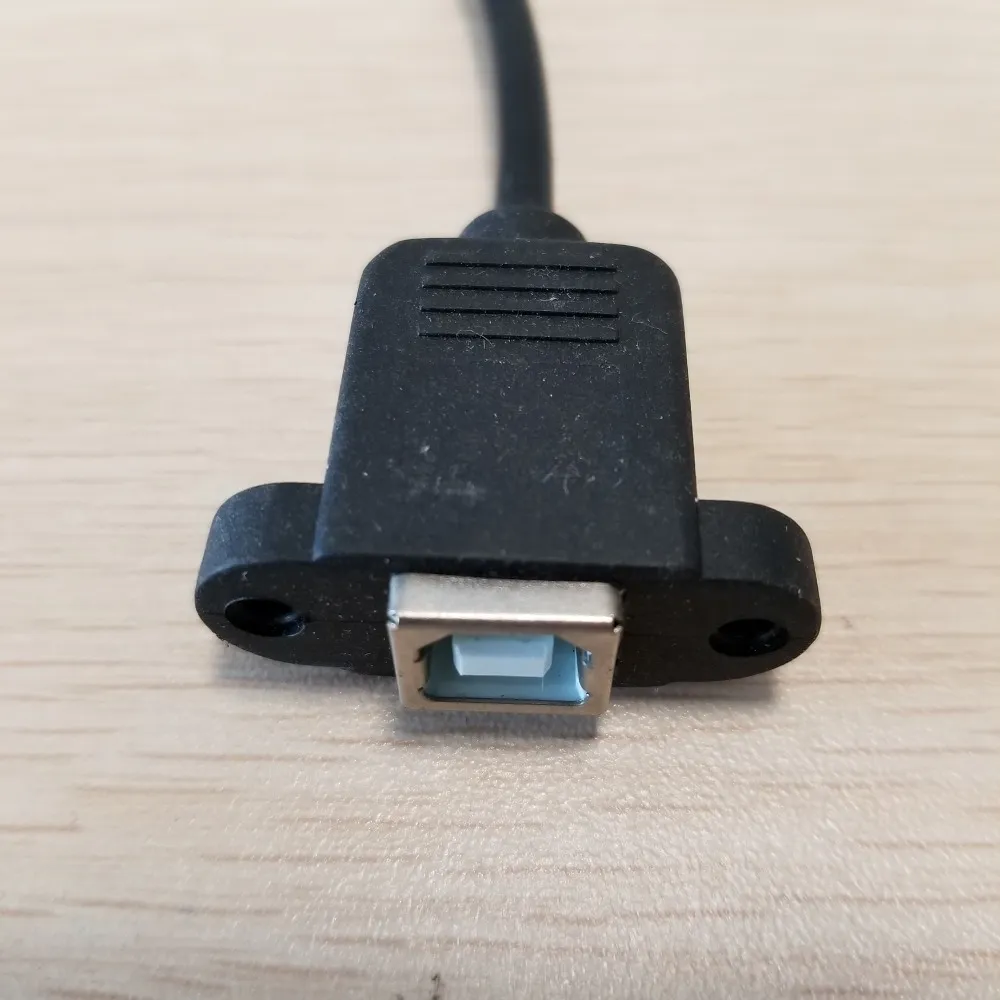 Personalizado USB 2.0 B Hembra Para Arriba Ángulo B Male Cable De