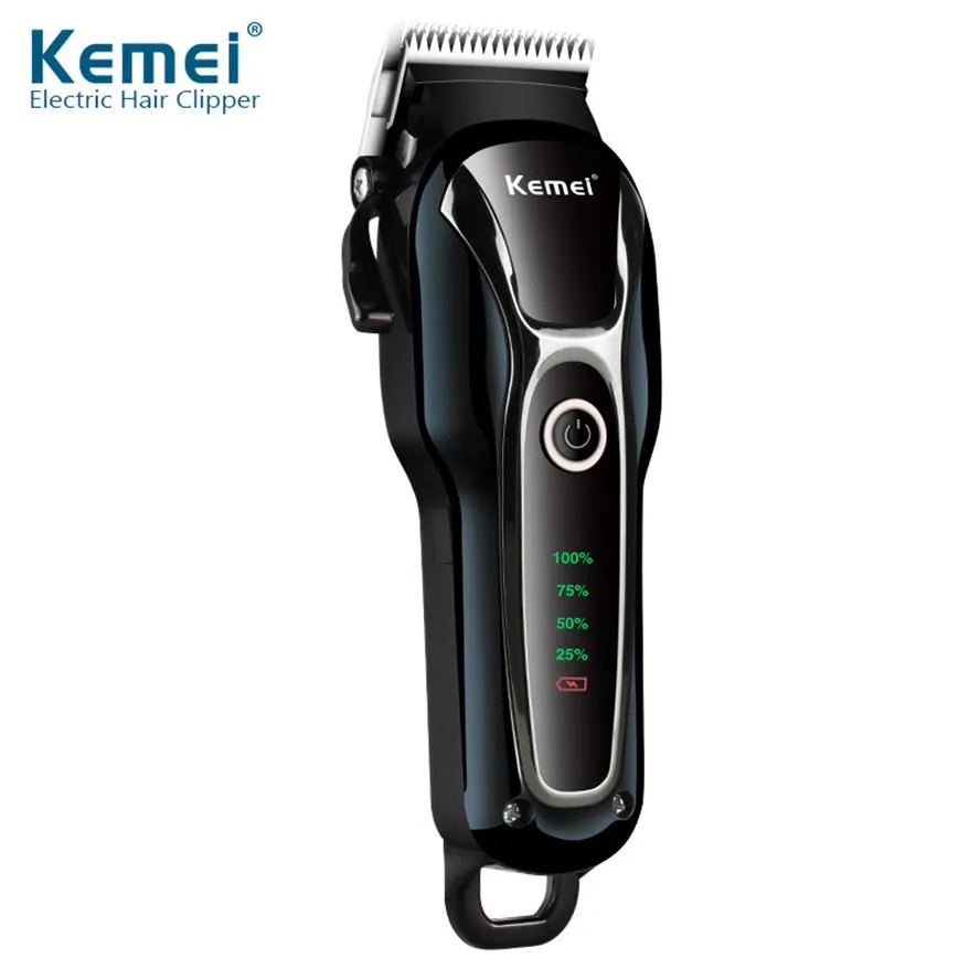 KeMei Professional Hair Trimmer Pet Clippers Barber Shop Máquina de corte de cabello eléctrico KM-1991263i
