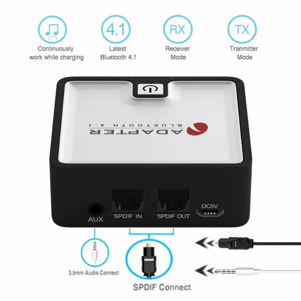 ORIA Wireless Bluetooth Receiver Transmitter 2 In 1 Wireless Bluetooth Adapter 3.5mm AUX Bluetooth 5.2 Audio Adapter Compatible With PC, Car Stereo, Headphones