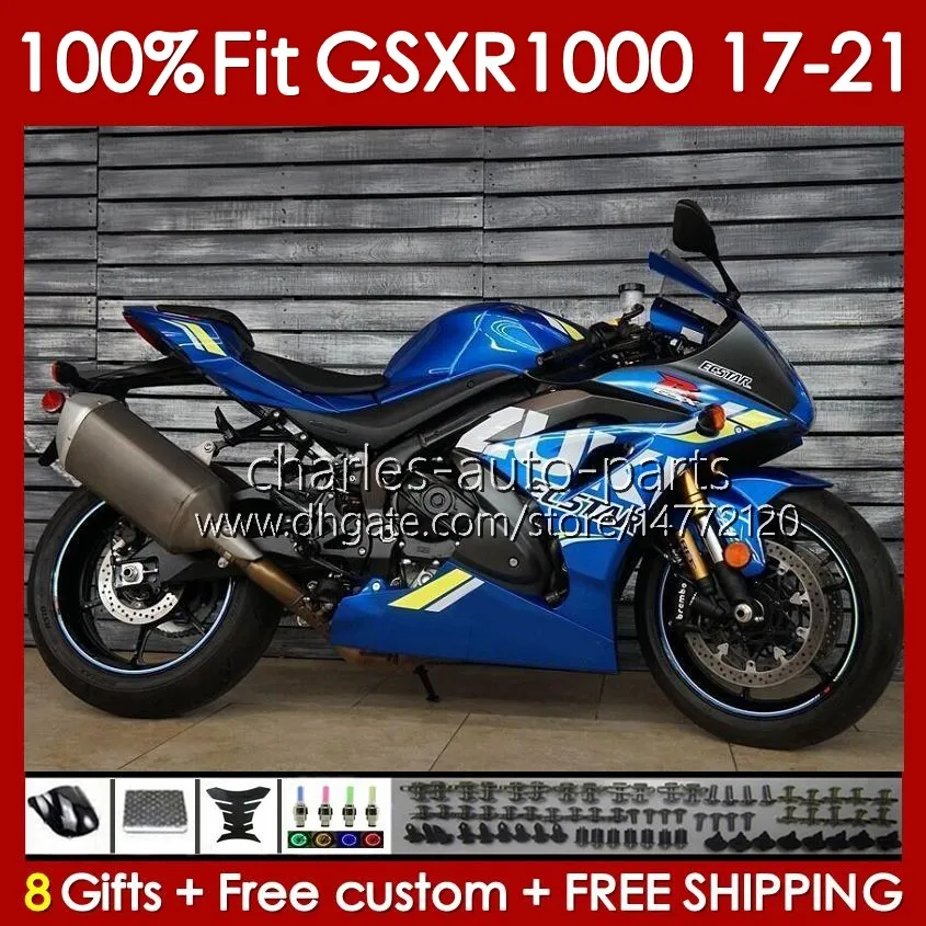 Suzuki GSXR-1000 GSXR 1000 CC K17 2017-2021 146NO.194 GSXR1000 17 18 19 2020 2021 GSX-R1000 1000CC 2017 2018 2019 20 21インジェクションモールドボディブルーストックブルク2018