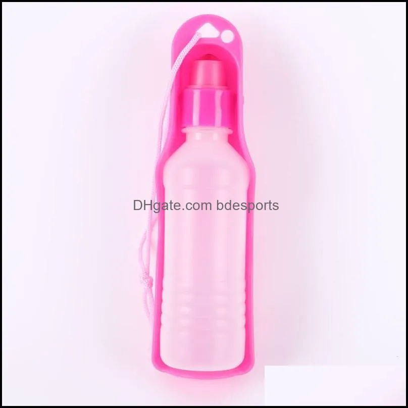 Portable Pet Travel Water Bowl Bottle Dispenser Feeder Dog Cat Drinking Fountain