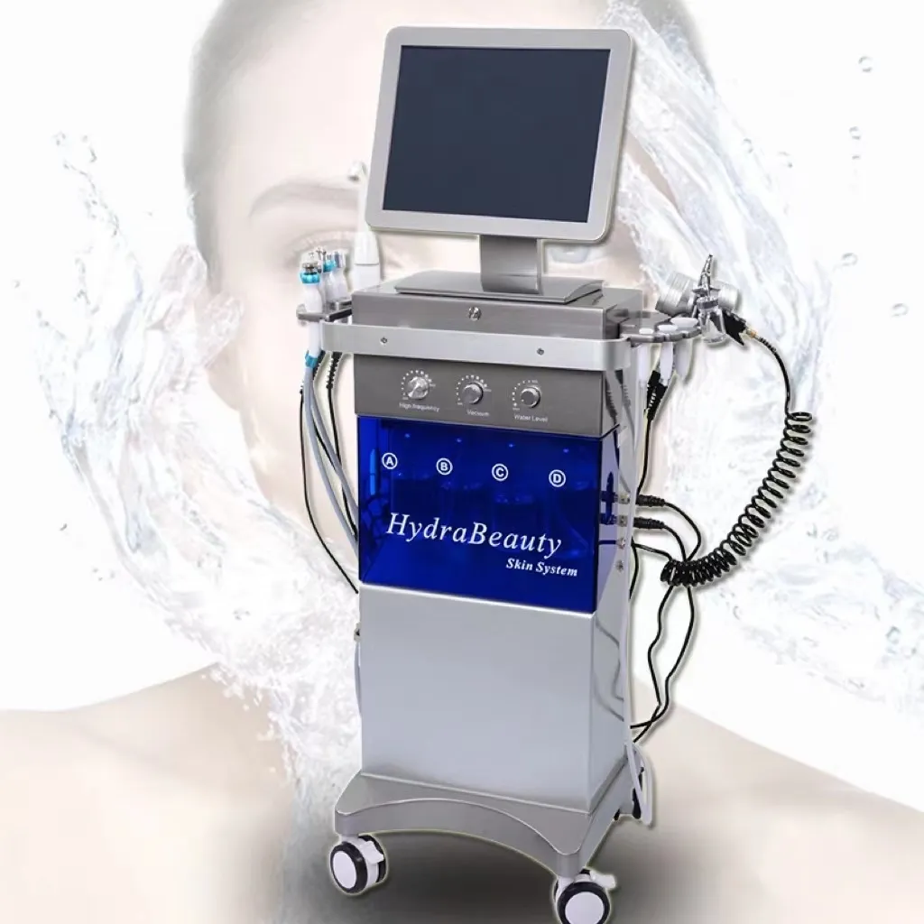 Aqua Peeling Machine 11 i 1 Jet Peel Machine Oxygen Microdermabrasion Bio Eyes/Facial Wrinkle Removal Device