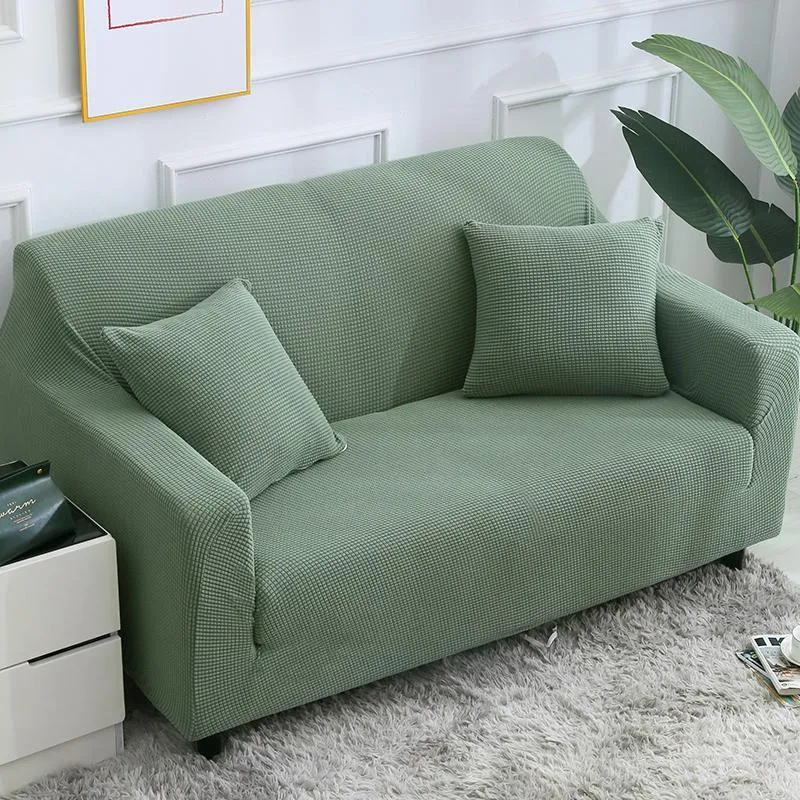 Stuhlhussen, Maisfleece-Sofa-Bettbezug, einfarbige Serie, Schonbezug, Plüsch, elastisch, All-Inclusive, rutschfester Couch-Schutz, Stuhl
