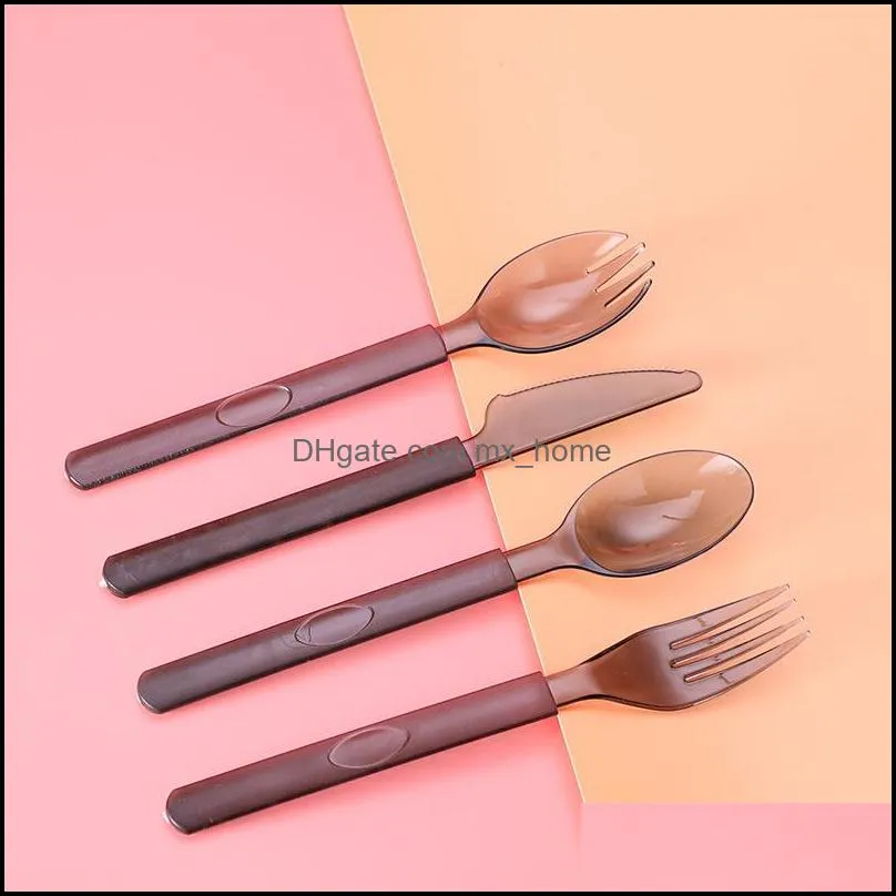 kids plastic fruits fork spoon vegetable tools tableware home decoration accessories forks spoons set bento picks cute wll764