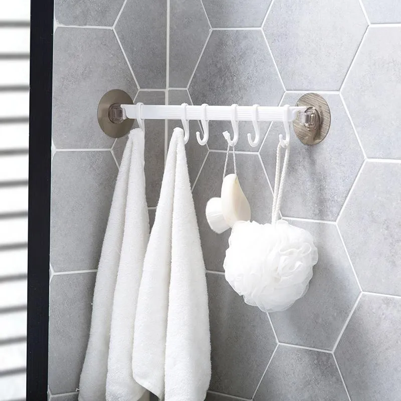 Hooks & Rails MeyJig Rustproof Bathroom Tools Organizer Towel Holder Key Kitchen Cupboard Storage Rack ShelfHooks