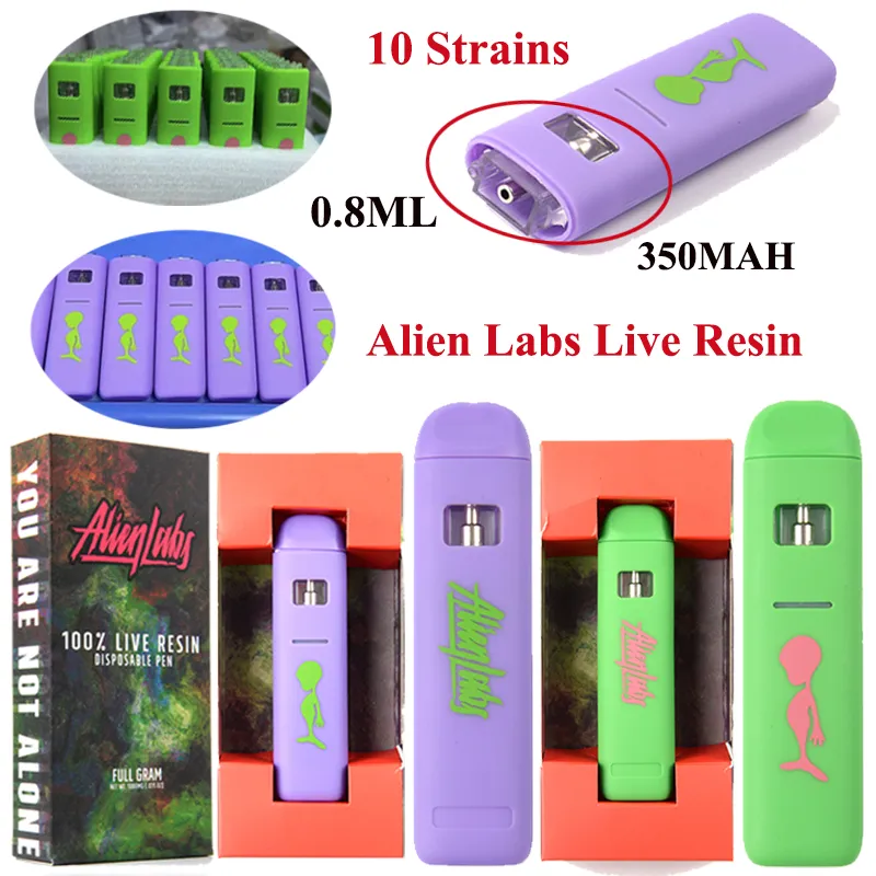 Disposable Pen E Cigarette Customizable Colors Alienlabs Vapes 0.8Ml