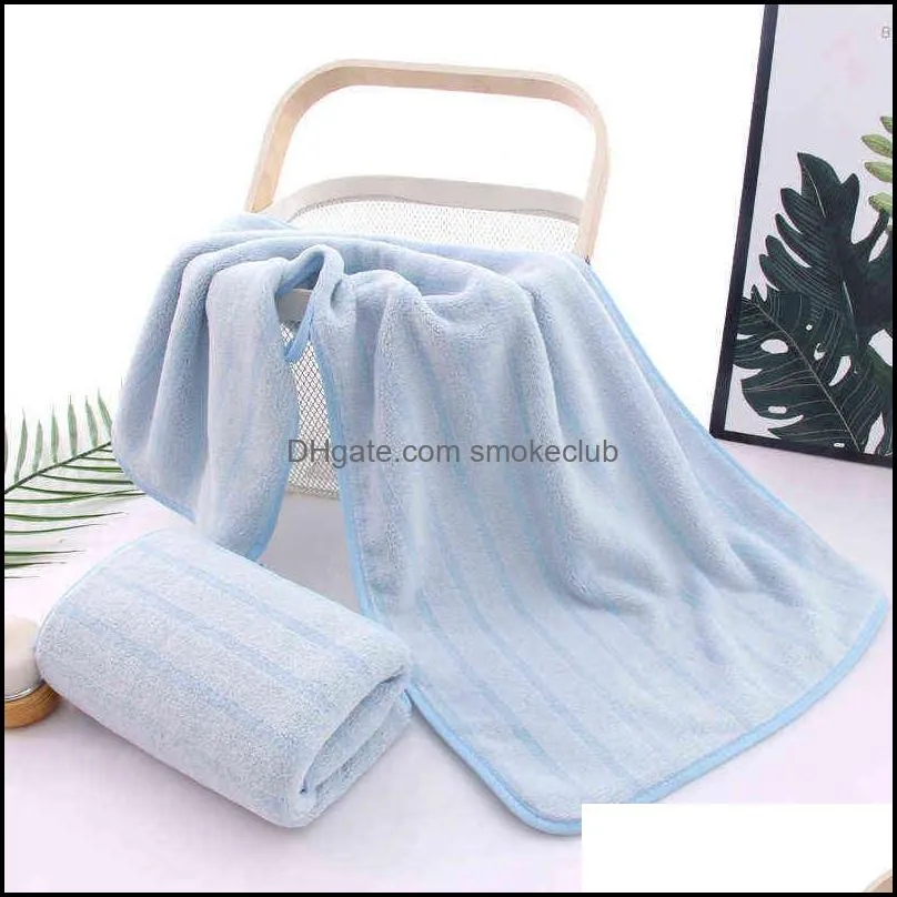 35x75cm Luxury Super Large Towel Coral Fleece Super Absorbent Bath Towels Solid Color Comfortable Wash Face Towel For Women Men