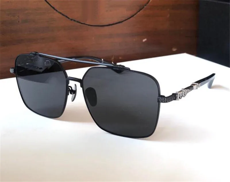 Occhiali da sole dal design vintage alla moda 8078 con montatura quadrata in metallo, occhiali protettivi UV400 stile semplice e popolare di alta qualità
