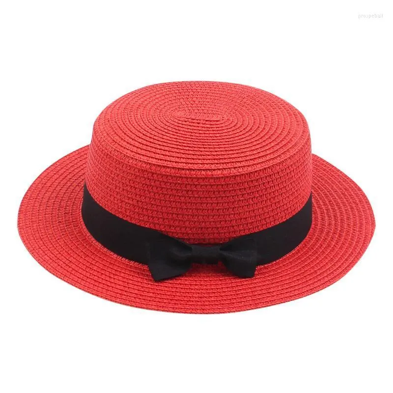 Cappelli a tesa larga Cappello per uomo Estate Bambini Ragazze Ragazzi Infantile Fedora Paglia Floppy Beach Sun Baby OrganicWide Pros22