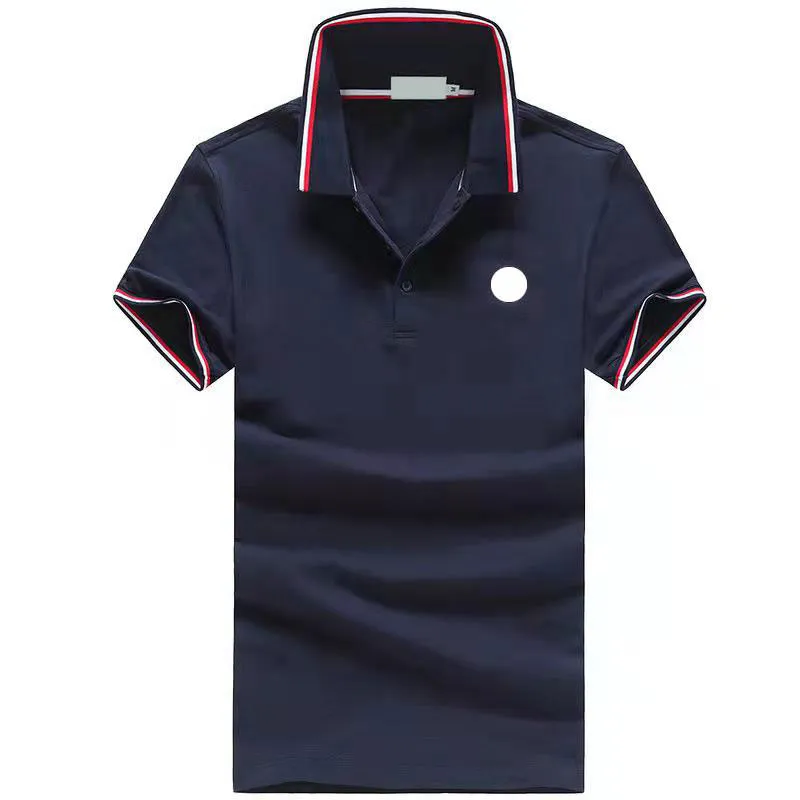 Projektant Men's Basic Business Polo T Shirt Fashion francuska marka Mężczyzna haftowana opaska na liste