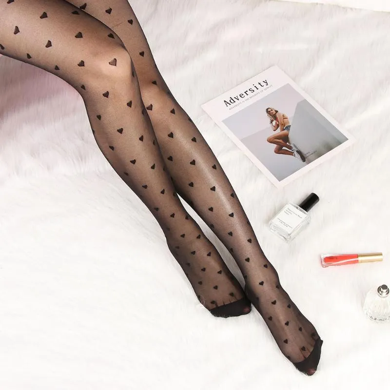 Socken Strumpfwaren Frauen Elastische Strumpfhosen Klassische Kleine Polka Dot Seidenstrümpfe Dünne Damen Vintage Gewichtskontrolle Körper Sexy PantyhosSocks