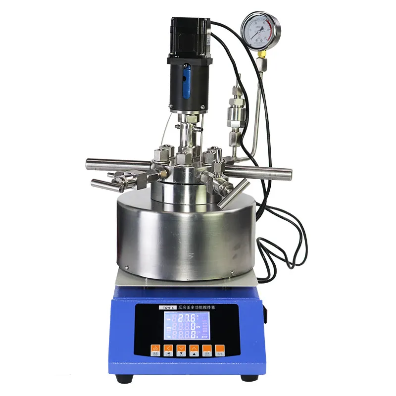 ZZKD Suministros de laboratorio 1L Acero inoxidable 316 Reactor de alta presión Serie TGYF-C Agitación mecánica portátil Transferencia de calor Calentamiento de aceite Reacción de agitación magnética