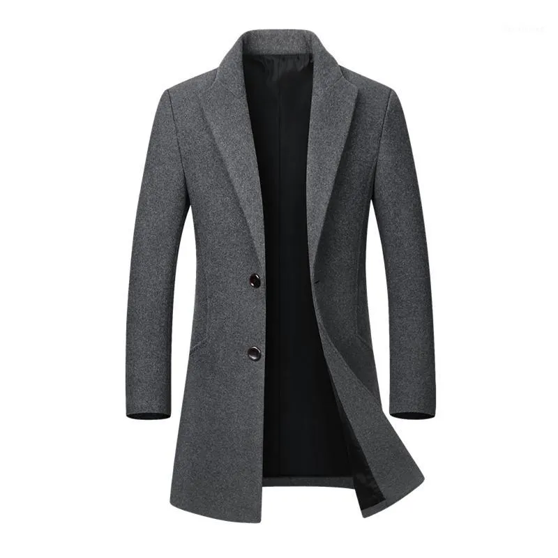 Stand collar sales wool coat mens
