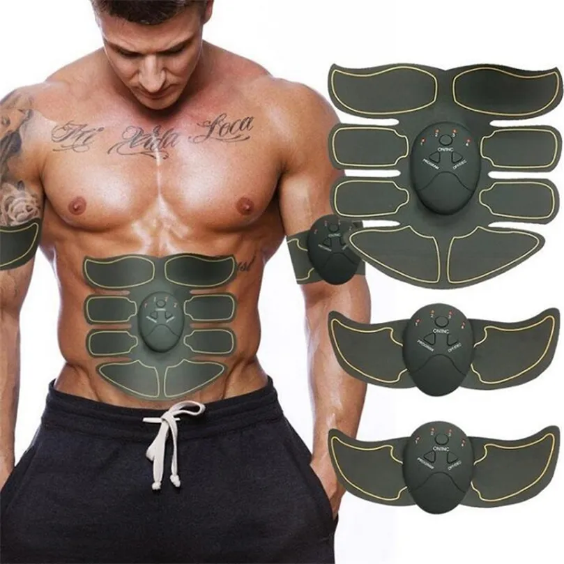 Smart EMS ABS ABS Muscle abdominal Toner Body Fitness Forme Massage Patch Mling Trainer Exerciseur Unisexe 220726