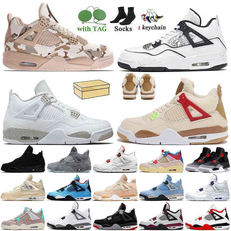 Frauen Herren Trainer 4s Outdoor Schuhe Jumpman 4 Veterans Day Diy White Oreo Wild Things Infrarot Sped Shimmer Sneakers Taupe Haze s