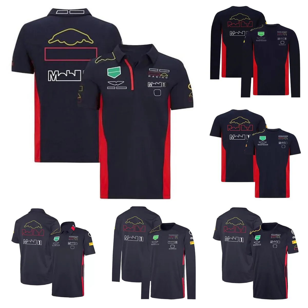 F1 Formel 1 T-shirt Summer Team Polo Suit Samma stilanpassning
