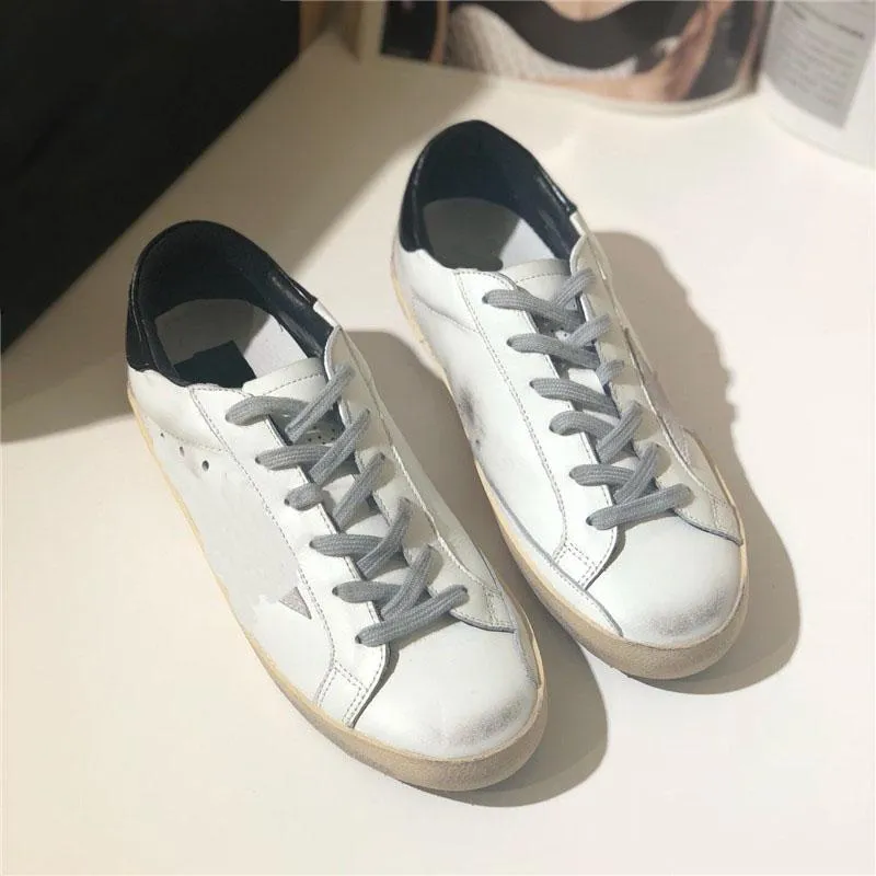 2022 Designer Sneakers Luxury Italy Brand Baskets Shoes Super Star Shoe Sequin Classic White Dirty Man Women Casual Shoes With Box