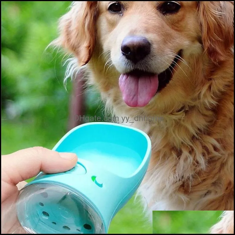 pet dog cat water bottle portable travel cups outdoor feeder water drinking bowl small large dogs pet products wq468