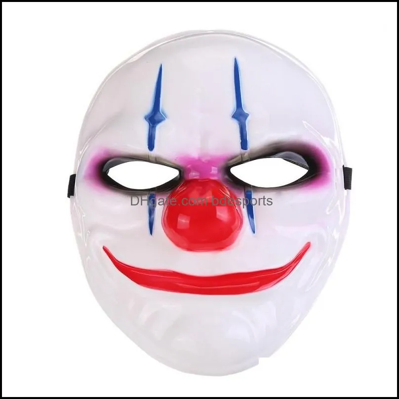 Scary Clown Mask Masque PVC Payday Party Halloween Mask For Party Mascara Carnaval