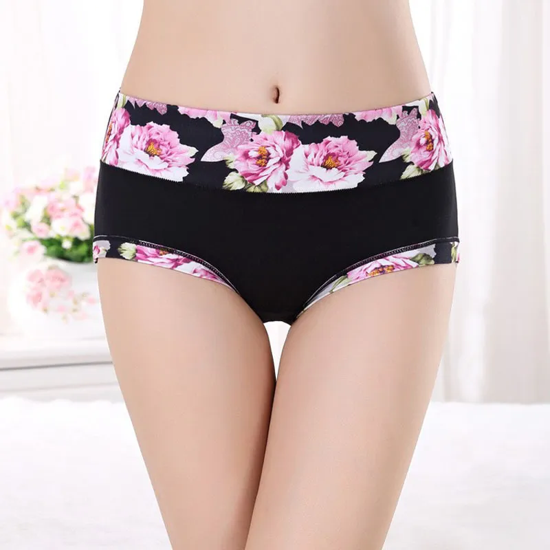 Set Of 5 Cute Cotton Print Floral Panties For Women Plus Size Briefs, Sexy  Lingerie For Girls And Ladies 220425 From Long01, $11.31