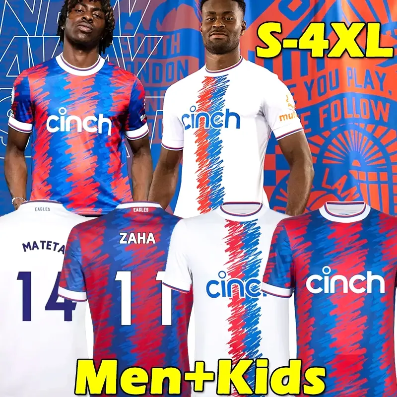 3xl 4xl 2023 Crystal Olise Soccer Jerseys 22 23 Milivojevic Kouyate J.yew Zaha Mateta Chlupp Palace Away Maillots de Foot Benteke Schlup