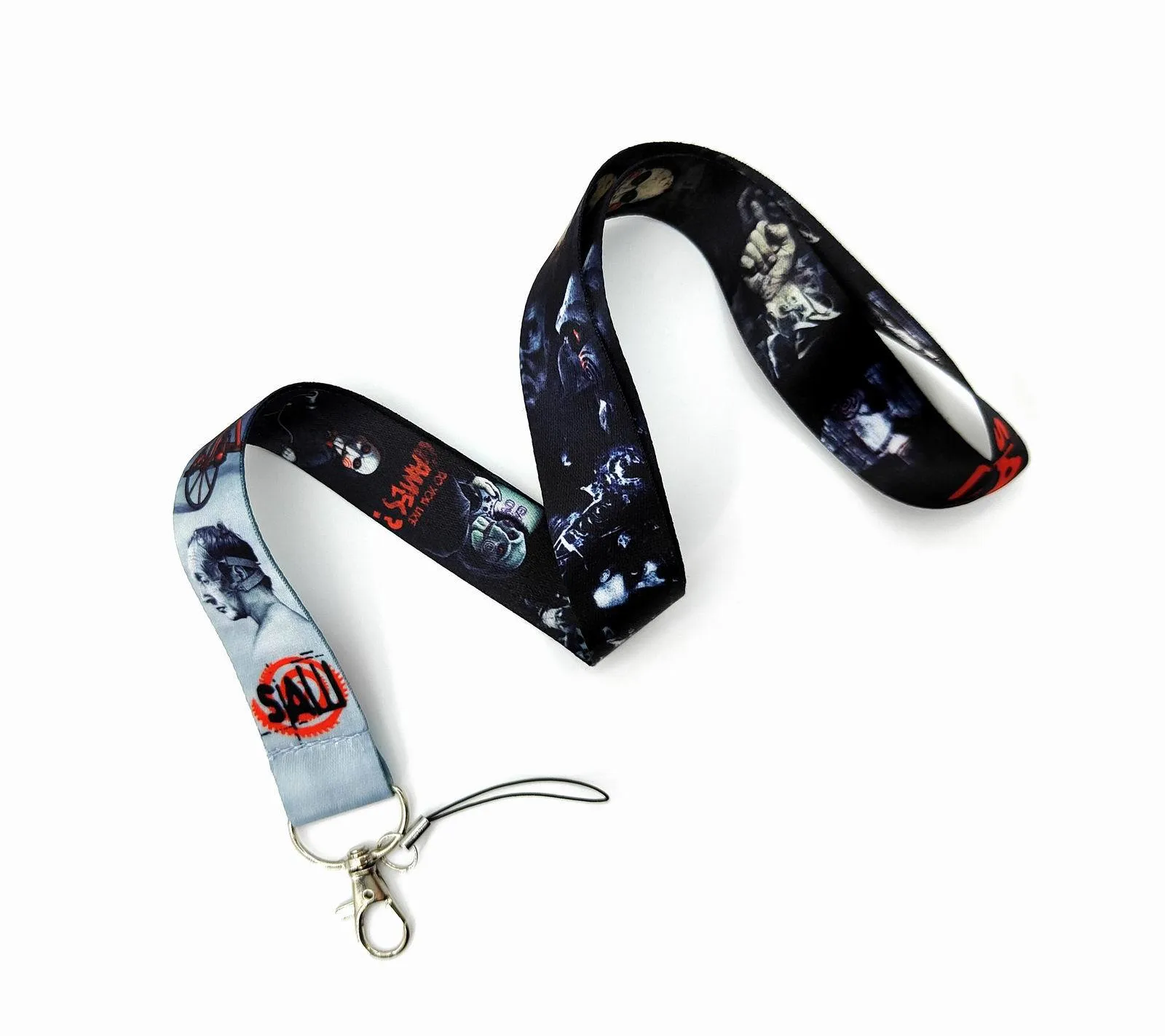 Halloween Horror Movie Space Invaders Lanyard With ID Card Cover