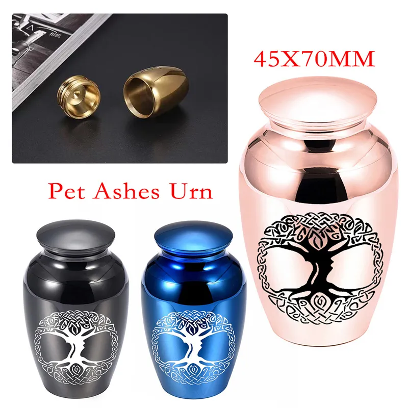 Tree of Life Patroon Crematie Hanger Urn roestvrijstalen sieraden voor vrouwen Men Gift Begrafenis Keeping Memorial Human Pet Dog Cat Ashes