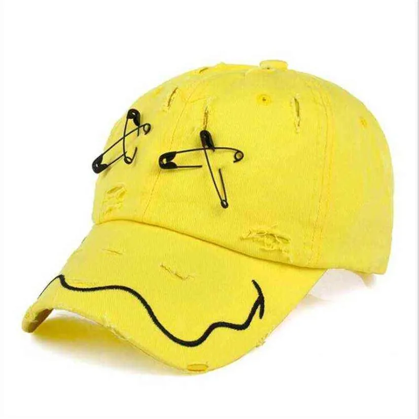 Seioum Мужские шляпы xx хип -хоп снимки шапок Gd Pin Pin Hole Женский бейсбольный прилив Black Gorras312Y