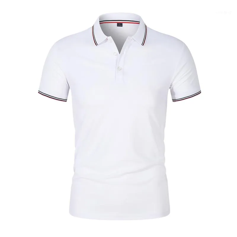 Mäns Polos Varumärke Skjorta Högkvalitativa Män Bomull Kortärmad Solid Färg Varumärken Sommar Mens Shirts