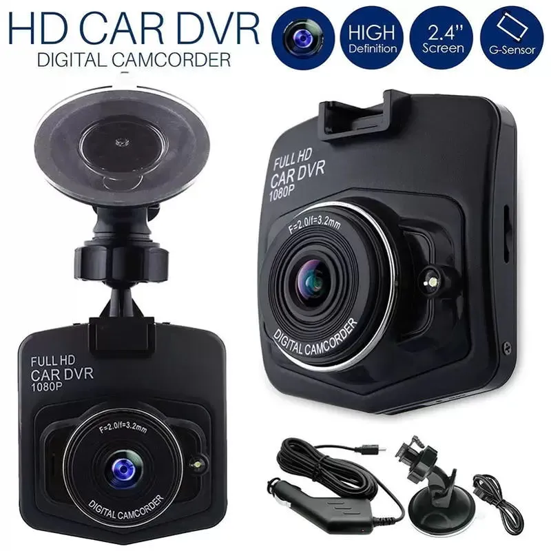 2022 Bil DVR-kamera DVR-skivor Auto HD 1080p Video Fordonsinspelare DV med G-sensor Night Vision Dash videokamera med RETAILBOX