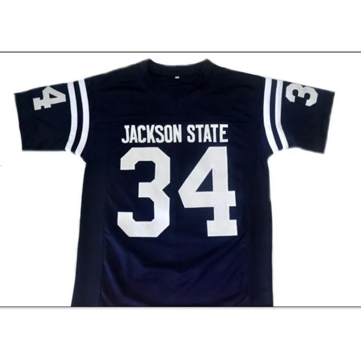 Chen37 Custom Mannen Jeugd vrouwen Vintage #34 WALTER PAYTON JACKSON STATE College Football Jersey maat s-5XL of aangepaste naam of nummer jersey