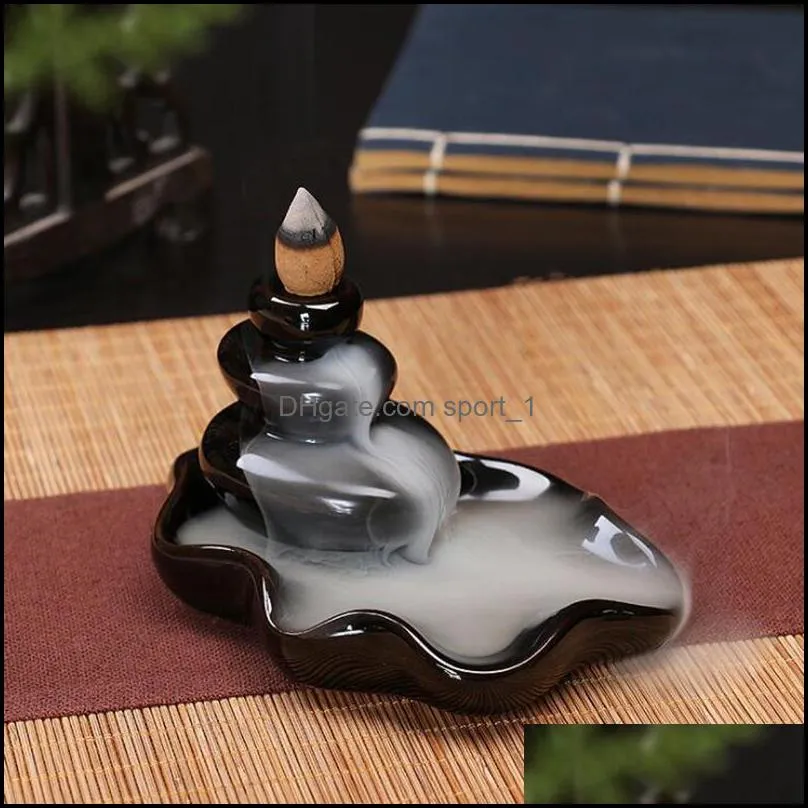 Backflow Buddhist Incense Lamps Made Of Ceramics Multiple Styles Joss Stick Censer Incenses Cone Burners Classical Fragrance Lamp