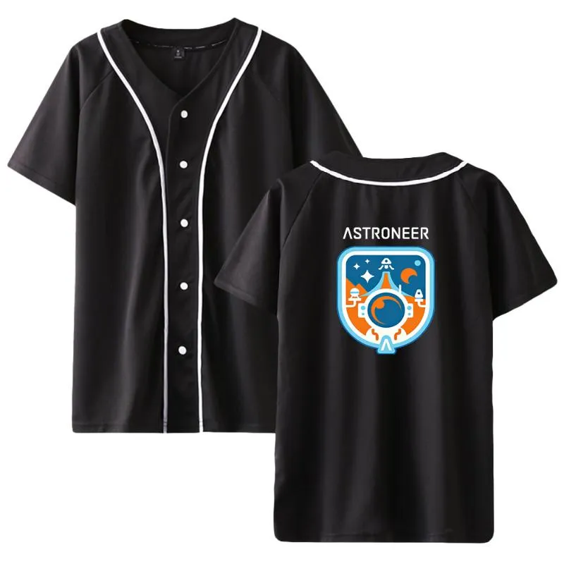 Camisetas para hombres Astroneer Béisbol T Shirts Unisex Verano Manga corta Moda Camiseta Mujeres Hombres Casual Streetwear Juego Ropa Hombres