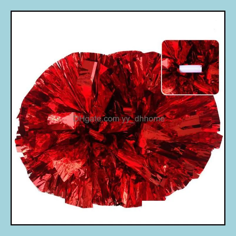 party carnival cheering pom pom-plastic handle cheerleading flower dance hand balls sports vocal concert cheerleaders ball festive supplies