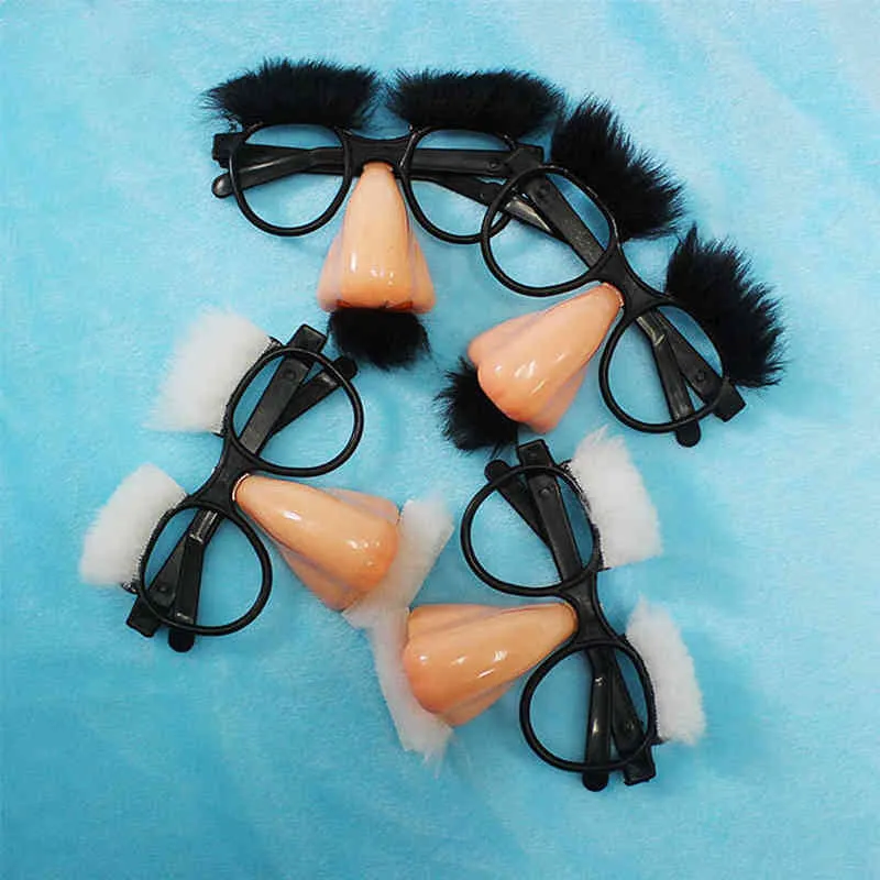 Halloween Disguise Glasses And Mustache Funny Adult Big Nose Festival