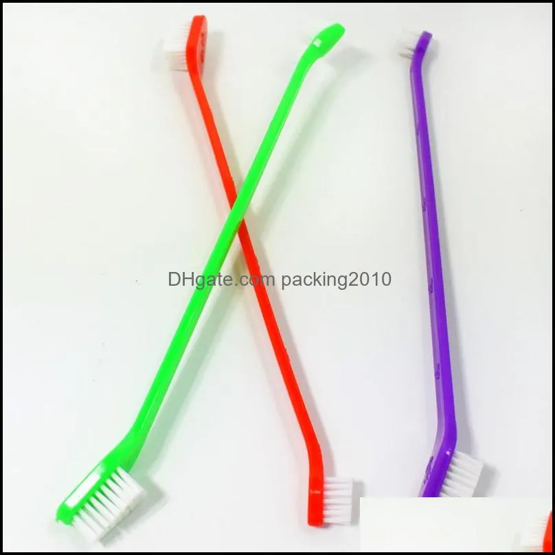 800 PCS Pet Supplies Cat Puppy Dog Dental Grooming Toothbrush Dog Health Supplies Color Random Send