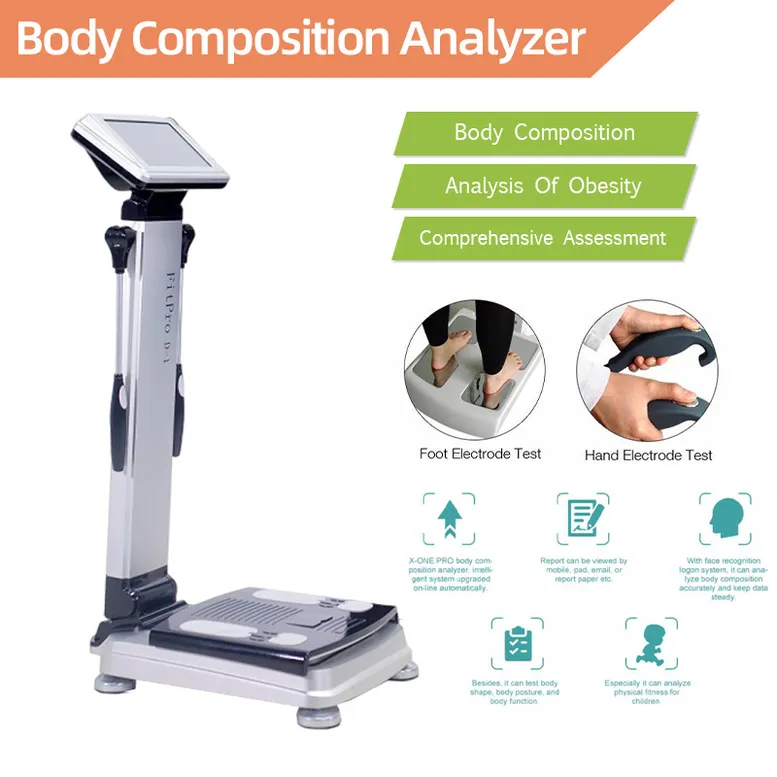 Body Health Analyzer Monitor Fat Wegith Scale Slimming Mätningsanalys Trådlös multifrefrekvensenhet