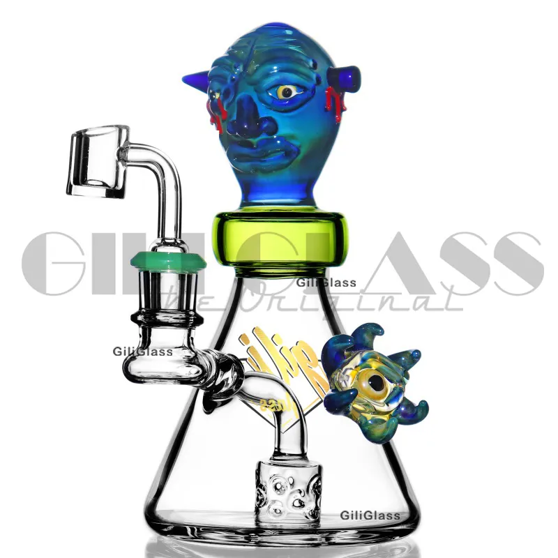 Wholesale Ghost Face Eye Of The Angel Dab Rig With Quartz Nail