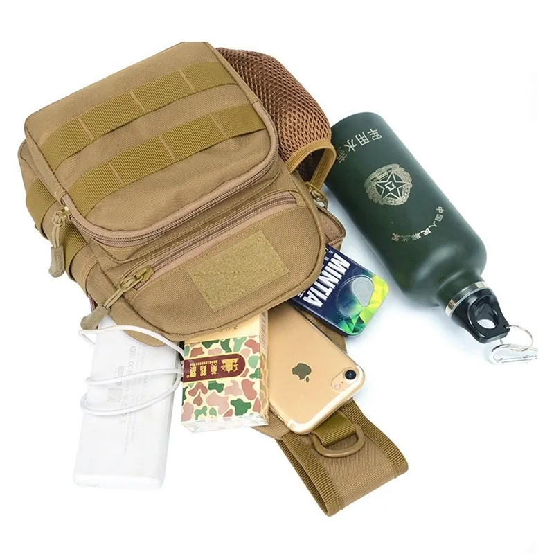 Military Tactical Sling Bag Men Outdoor Hiking Camping Shoulder