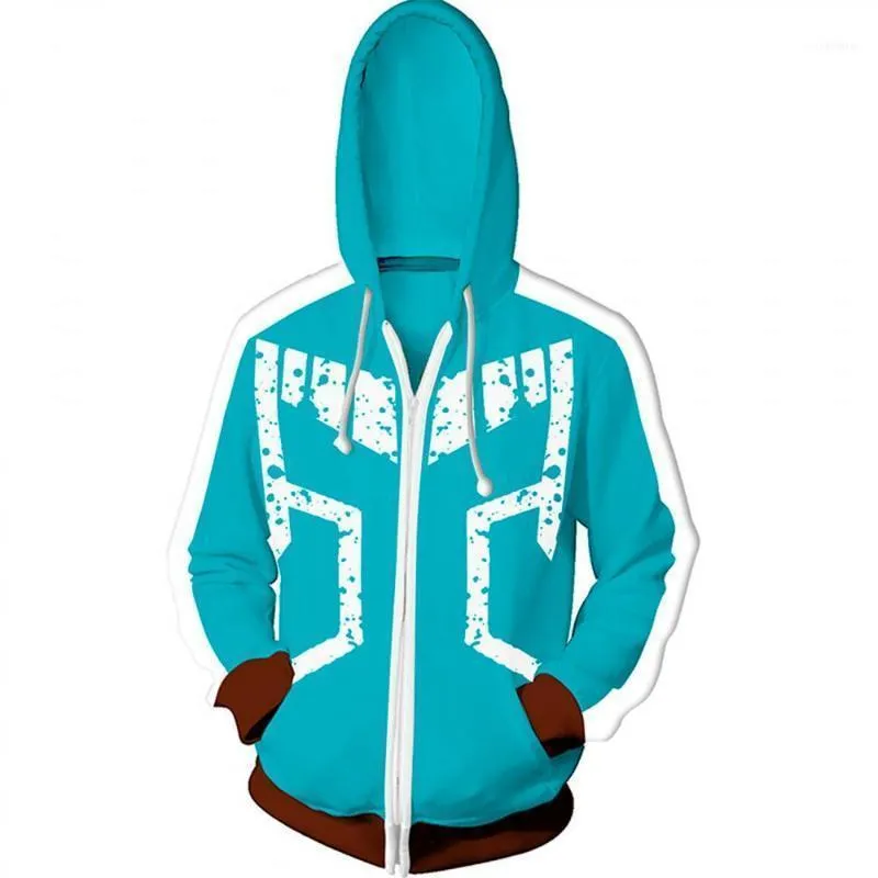 Men's Hoodies & Sweatshirts 2022 Harajuku Anime 3D Printed Hoodie Cosplay Costumes Autumn Winter Fashion Casual Men Sweatshirt Tops Jacket C