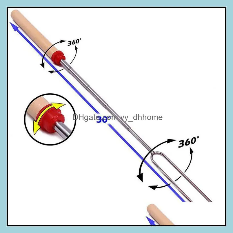 ups 24 hours shipping!! stainless steel bbq bbq tools & accessories marshmallow roasting sticks extending roaster telescoping