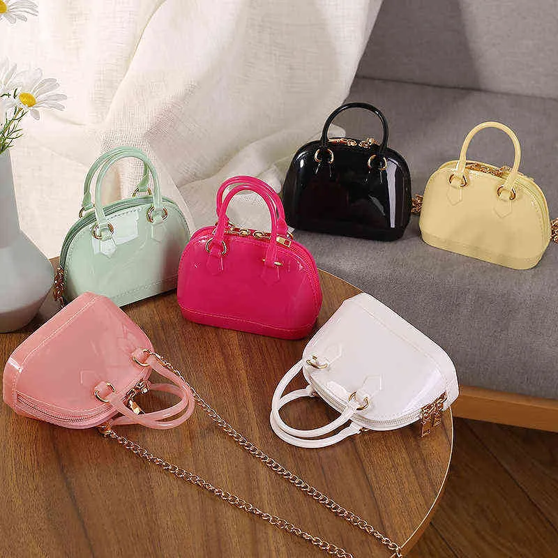 Adorable Jelly Mini Mini Handbags For Kids Single Shoulder