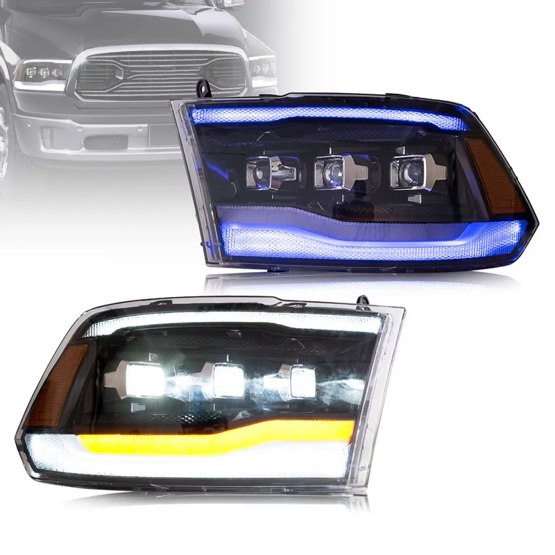 Sygnał skrętu reflektorów reflektorów LED dla Dodge Ram 1500 2500 3500 RAM 1500 Klasyczne światła do jazdy dziennej